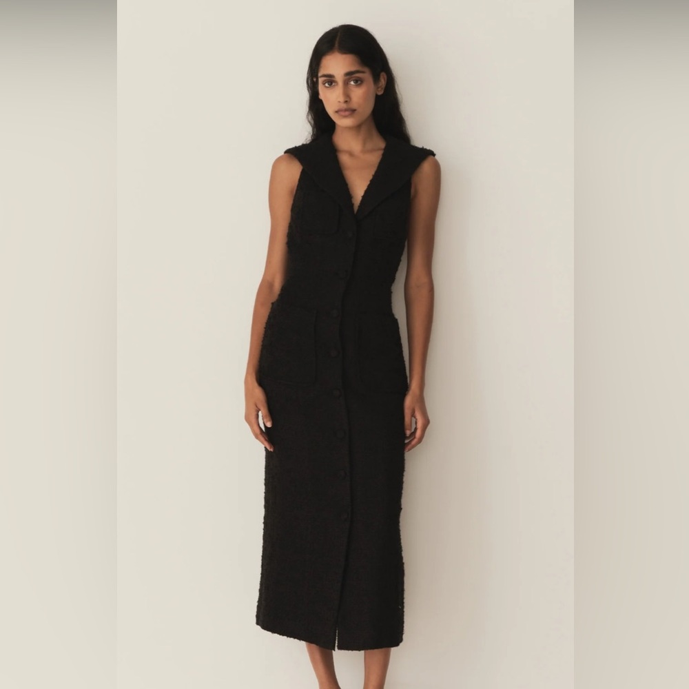 Doen Black Midi Dress
